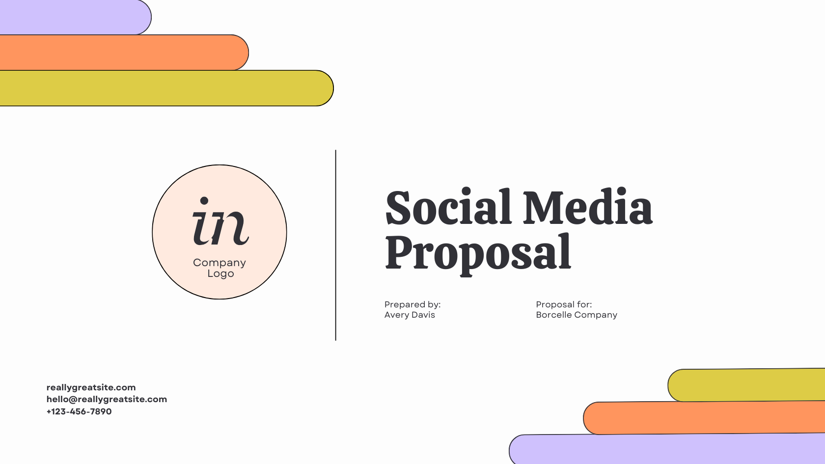 Fun & Trendy Social Media Business Proposal Pitch Deck