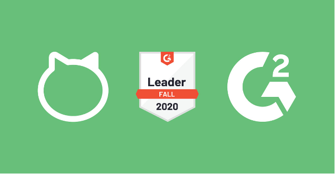 blog post ideas share reports Loomly G2 Crowd Leader Badge example