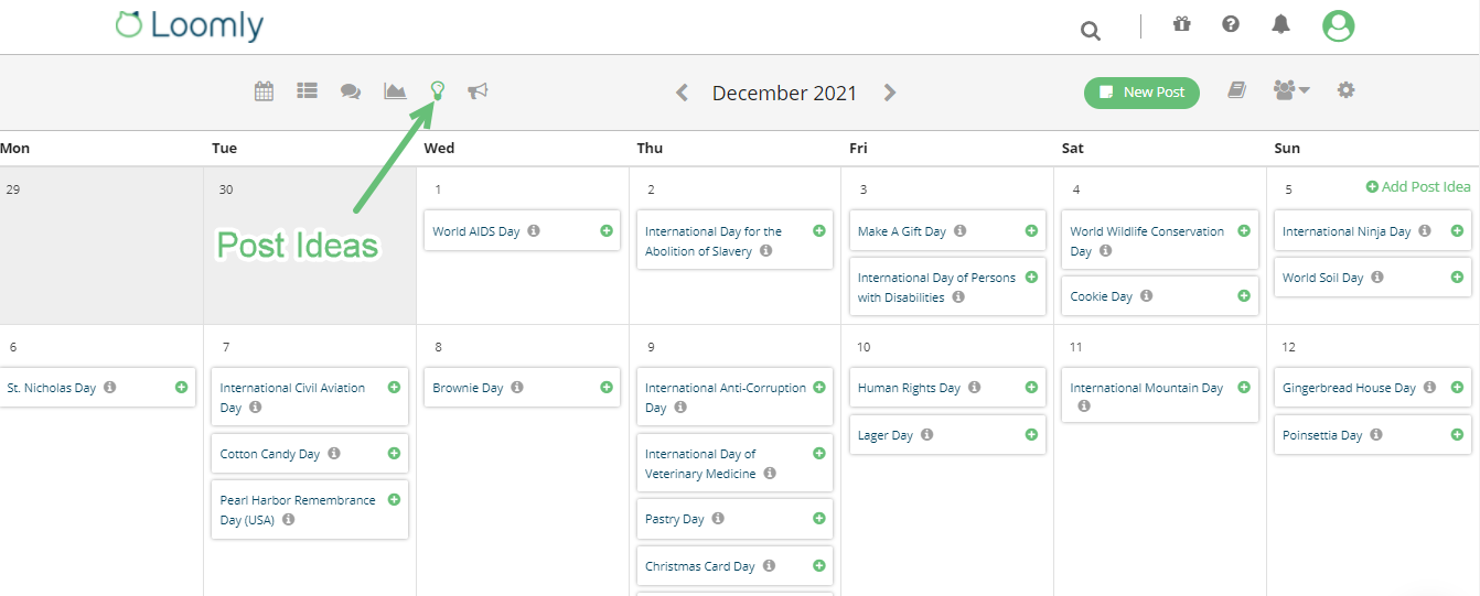 social media for nonprofits social media holidays post ideas view loomly