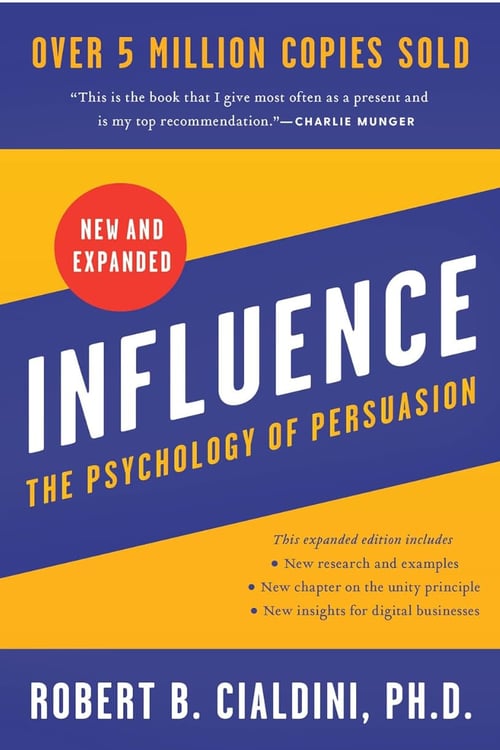 Best social media marketing books - "Influence: The Psychology of Persuasion" by Robert Cialdini