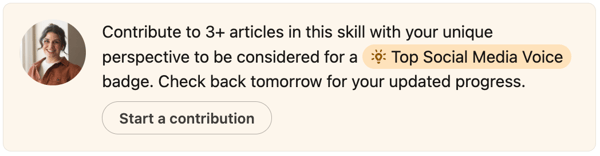 If you see a button that says "Start a contribution," you can start working toward a gold badge