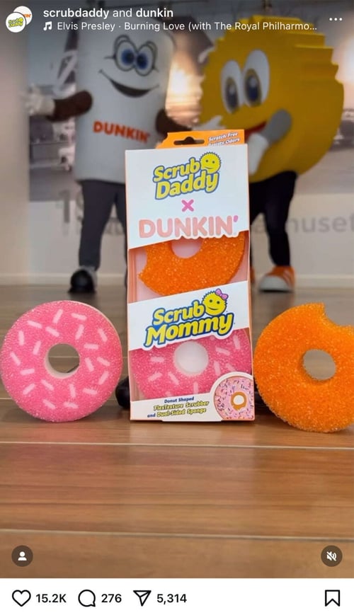 dunkin x scrubdaddy collabe - national donut day