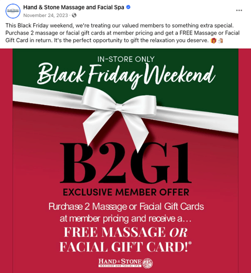 hand and stone black friday ad